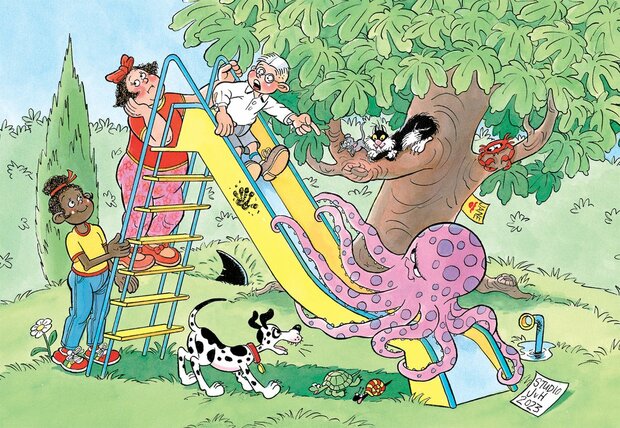 De Gladde Glijbaan Jan van Haasteren Junior