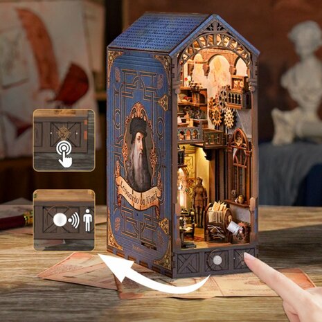 DIY Book Nook, Leonardo da Vinci