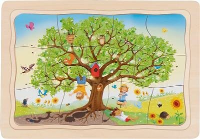 Goki Puzzel - De Seizoenen Van De Appelboom  