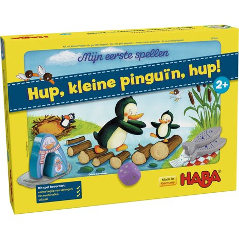Hup, kleine pinguïn, hup! HABA Mijn eerste spellen