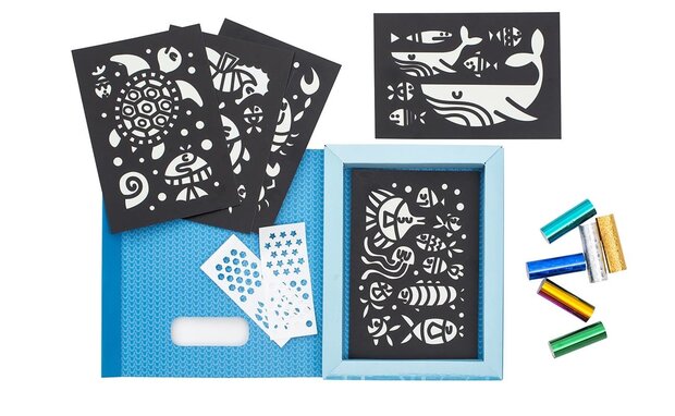 Tiger Tribe Foil Art - Under the Sea