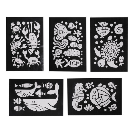 Tiger Tribe Foil Art - Under the Sea