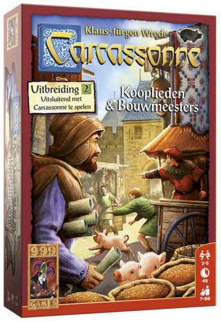 Carcassonne: Uitbreiding 2 Kooplieden en Bouwmeesters 999-Games