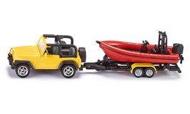 Siku Jeep Met Aanhanger en Boot