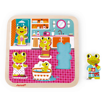 Janod Chunky puzzel – In de badkamer