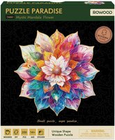 Robotime, Houten Legpuzzel Mystic Mandala Flower