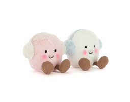 Jellycat Amuseables Toastie Pink and White Marshmallows