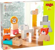 Haba Bouwstenen met motief Dierenparade