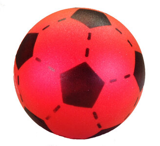Foam voetbal rood 20 cm